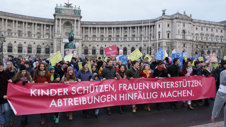 Over 2,500 people march for life in Vienna.,