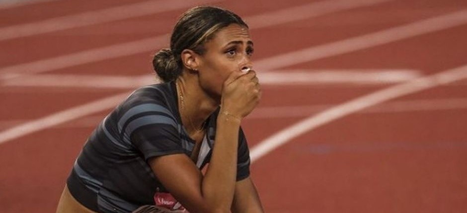 Athlete Sydney McLaughlin right after breaking the world record in the 400m hurdles final of the 2021 Tokyo Olympic Games. She is an outspoken Christian. / Photo: Instragram <a target="_blank" href="https://www.instagram.com/sydneymclaughlin16/">Sidney McLaughlin</a>. ,
