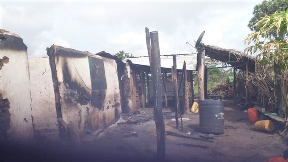 Charred home of one of the Chistians slain in Widho, Lamu County, Kenya. / [link]Morning Star News[/link].,