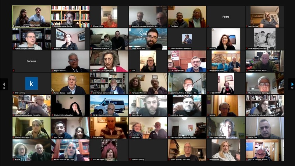 Some of the participants in the Prayer Week 2022 online gathering in Spain. / Photo: <a target="_blank" href="https://alianzaevangelica.es/">Spanish Evangelical Alliance</a>.,
