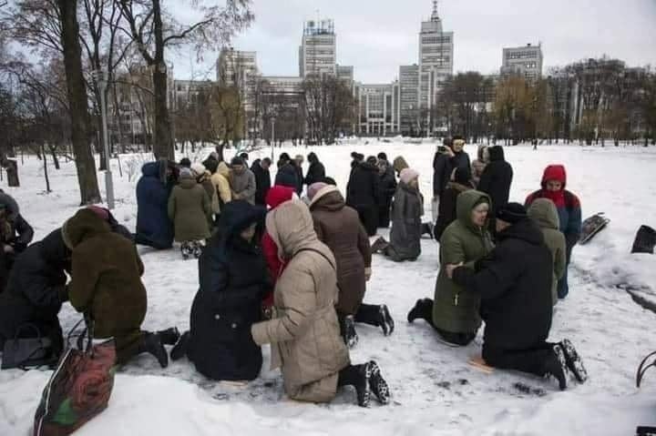 Ukrainian Christians have been joining fasting and prayer calls from many churches. / Photo via Facebook Espoir Wallonie