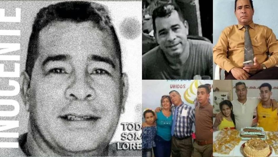 Cuban pastor Lorenzo Rosales, in images shared on social media by his family. ,