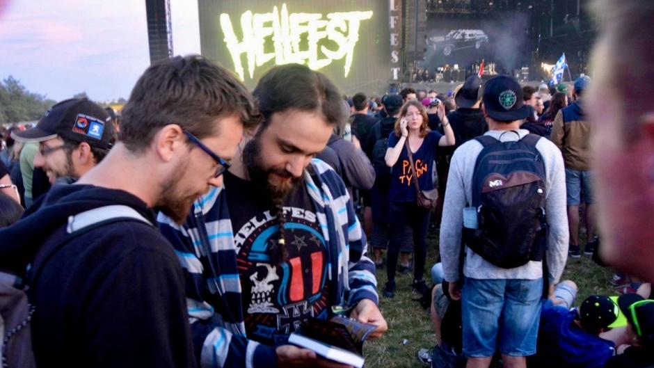 The members of ‘Metal Mission’go to the ‘Hellfest’ every year to share the gospel with the attendees. / <a target="_blank" href="https://metal-mission.fr/">Metal Mission</a> via Livenet.ch.,