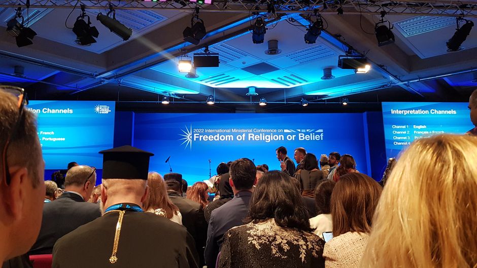 Over 500 people participate in the International Ministerial on Freedom of Religion or Belief (FoRB) that is being held on 5-6 July. / <a target="_blank" href="https://twitter.com/EAUKnews">@EAUKnews</a>,