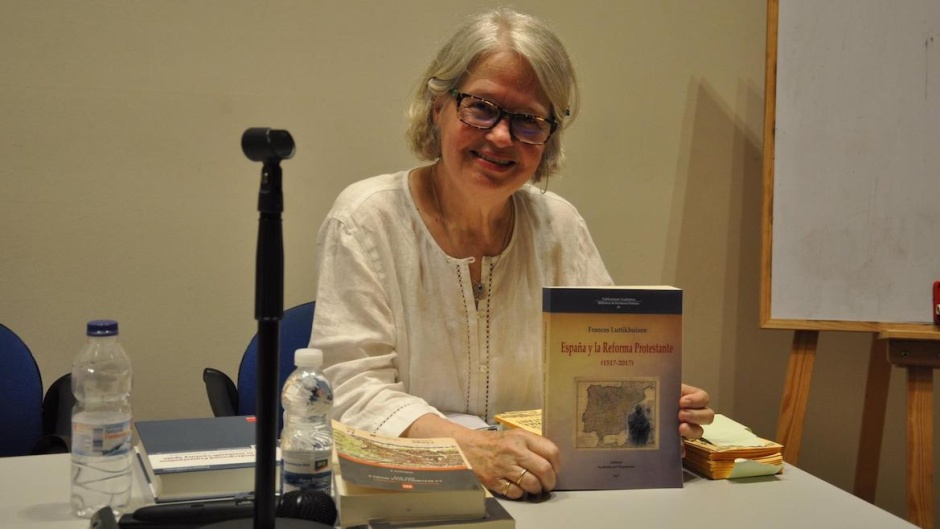 Frances Luttikhuizen and her book on the history of the Spanish Protestant Reformation. ,