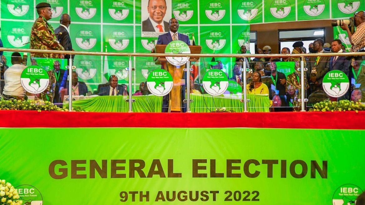 President-elect William Ruto in his first public speech after the electoral commission announced the election results. / Facebook William Samoei Ruto.,