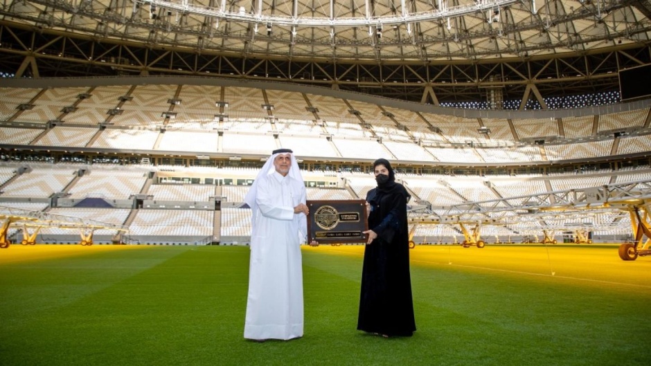 An event of presentation of the Lusail Stadium, where the final of the FIFA World Cup will be held. / Photo: <a target="_blank" href="https://www.fifa.com/fifaplus/en/tournaments/mens/worldcup/qatar2022">FIFA World Cup</a>.,