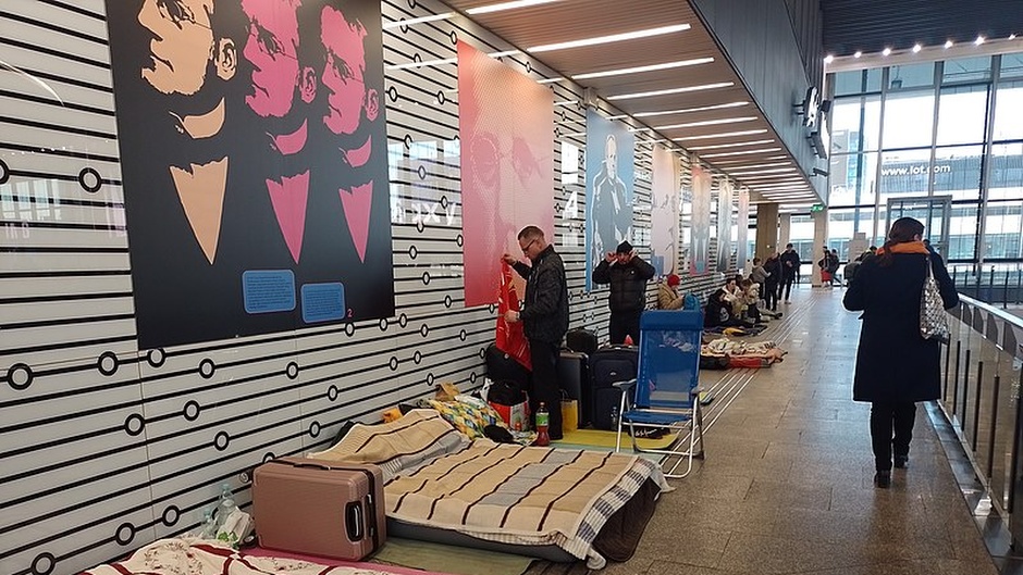 Warsaw Central Station during Ukrainian refugee crisis. Photo: / <a target="_blank" href="https://commons.wikimedia.org/wiki/File:Warsaw_Central_Station_during_Ukrainian_refugee_crisis_10.jpg">Gaj777</a>, Wikimedia Commons.,