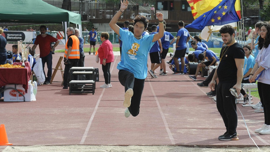 Long jump was one of the disciplines at the 2022 Evangelical Olympics in Barcelona. / All photos via <a target="_blank" href="https://actualidadevangelica.es/">Actualidad Evangélica</a>.,