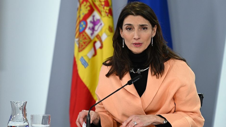 The Minister of Justice, Pilar Llop, during the presentation of the draft law. / Borja Puig de la Bellacasa, Moncloa,