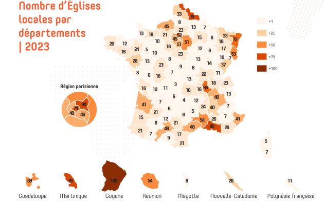 There are 745,000 evangelical Christians in France