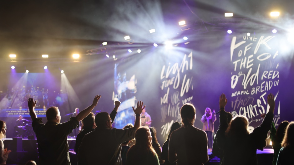 Over 2,300 students from 86 different nationalities (mostly European) worship together. / <a target="_blank" href="https://www.reviveeurope.org/en/">Revive Europe 2022</a>.,