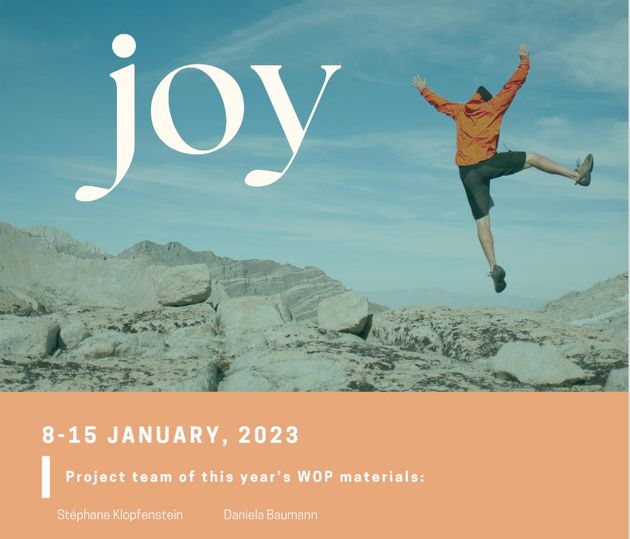 The Week of Prayer in Europe calls for joy