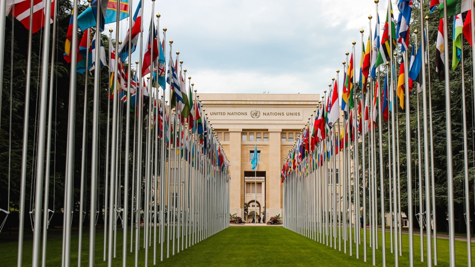A United Nations building in Geneva, Switzerland. / Photo: <a target="_blank" href="https://unsplash.com/@matreding">Mathias Reding</a>, Unsplash, CC0.,