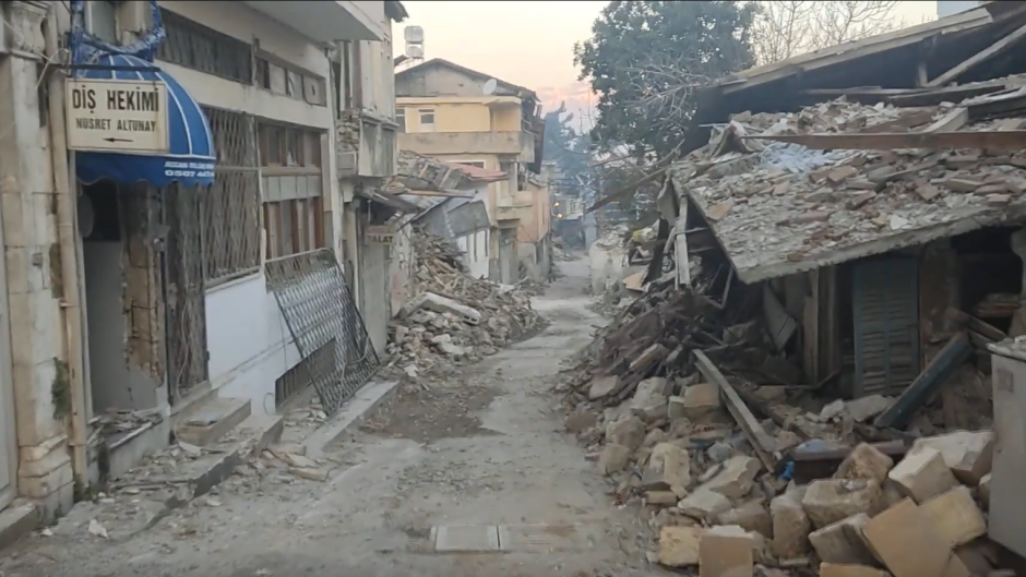 A neighbourhood of Antakya, on 15 February 2023. / Video M. Madrigal,
