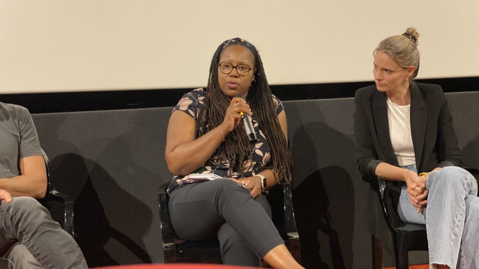 Roundtable after the screening of Buying Her in Paris, 1 June 2023. / All photos: Coralie Diebold.,