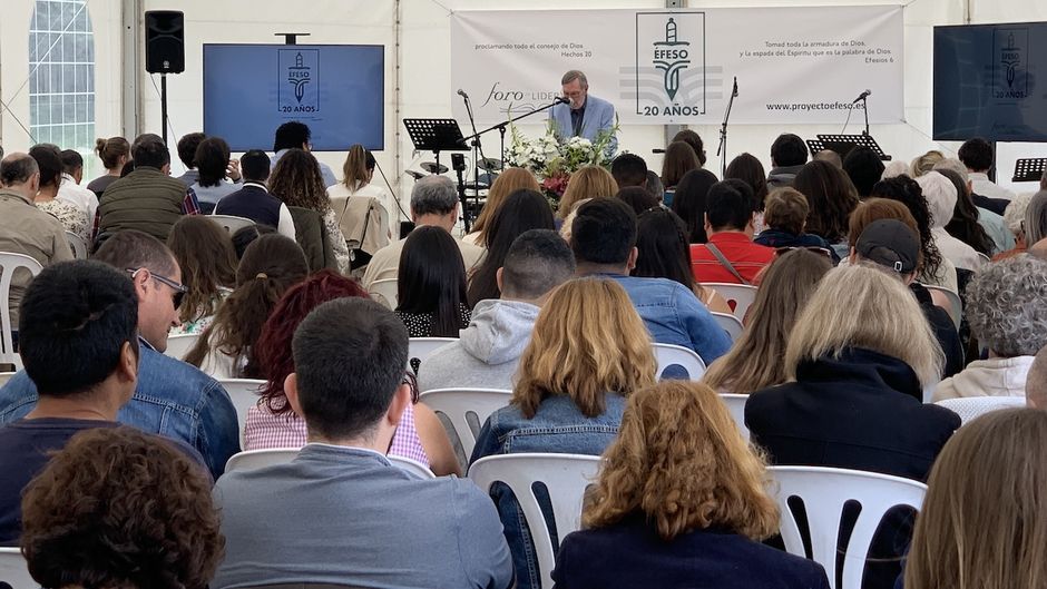 The biblical exposition was given by Timothy Glasscock at the graduation of the 10th class and 20th anniversary of the Ephesus Project. /  Ephesus Project.,