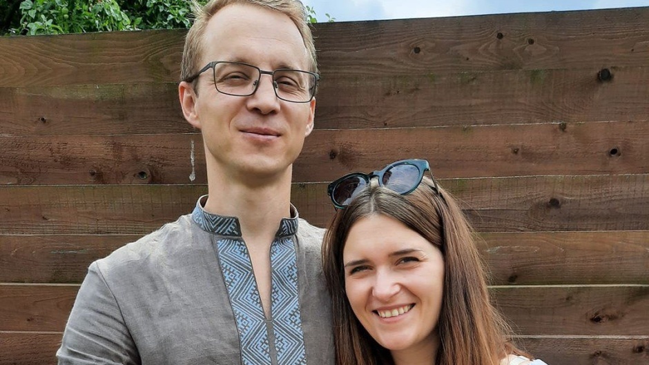 Political prisoner in Belarus Dzmitry (Zmister) Dashkevich and his wife, Nasta. / Image: social media.,