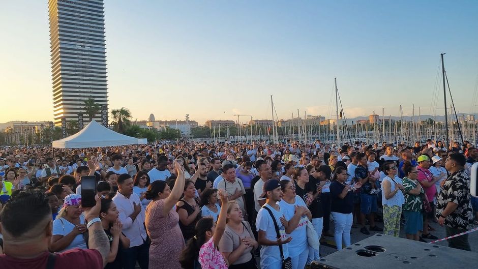 Thousands of people attended the Celebrate Jesus festival in Barcelona on Saturday 15 July.,
