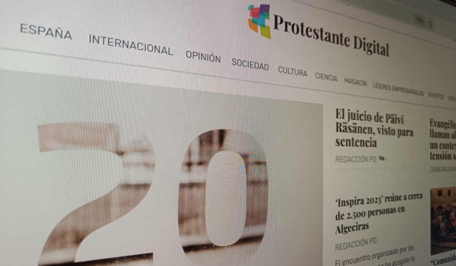 The home Spanish online project 'Protestante Digital'. / Photo: EF,