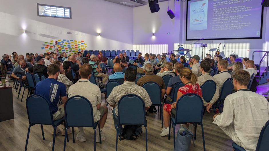 One of the sessions at Joining Hands for Mission in Europe conference, 18-21 September 2023, Ciudad Real. / Photo: <a target="_blank" href="https://iffec.org/">IFFEC</a>.,