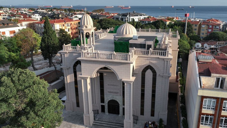 Main façade of the Syriac Orthodox Mor Efrem Church in Istanbul. / <a target="_blank" href="https://haber.sat7turk.com/">SAT 7 Tütk</a>,
