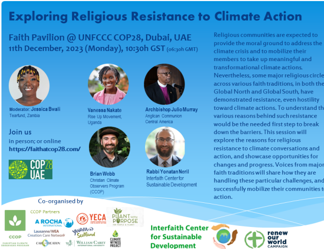 Faith Pavilion: Religions have a new scenario at the COP 28 climate conference