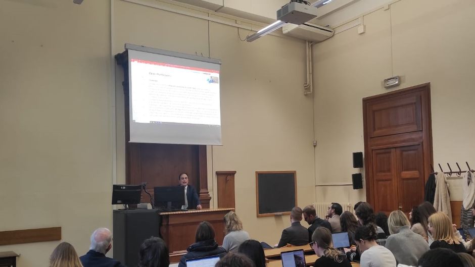 Giacomo Ciccone at  Faculty of Law at the University of Padua. / <a target="_blank" href="https://www.alleanzaevangelica.org/">Italian Evangelical Alliance</a> ,