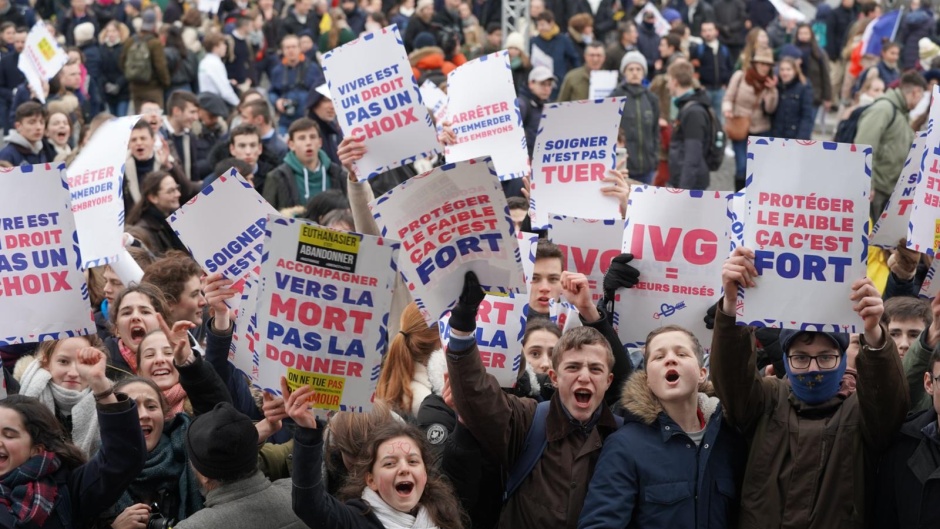 Participants in a recent march for life in Paris, France. / Photo: <a target="_blank" href="https://enmarchepourlavie.fr/#">Marche Pour La Vie</a>.,