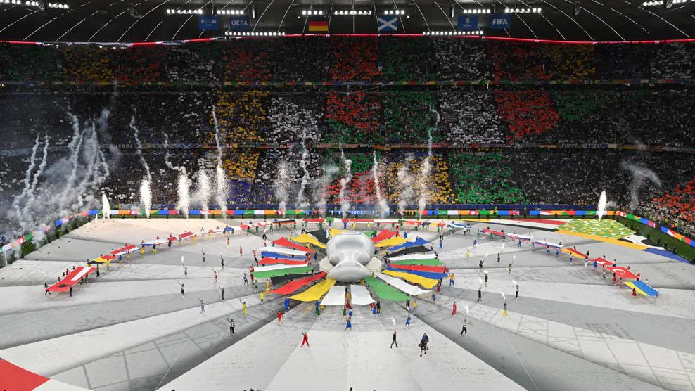 The opening ceremony of the Euro 2024 in Germany, on 14 June. / Photo: <a target="_blank" href="https://en.uefa.com/euro2024/">UEFA</a>.,