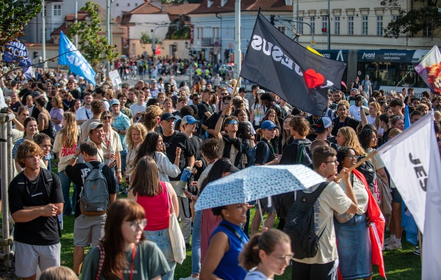 Hundreds of Christians marched through Prague