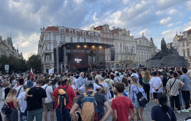 Hundreds of Christians marched through Prague