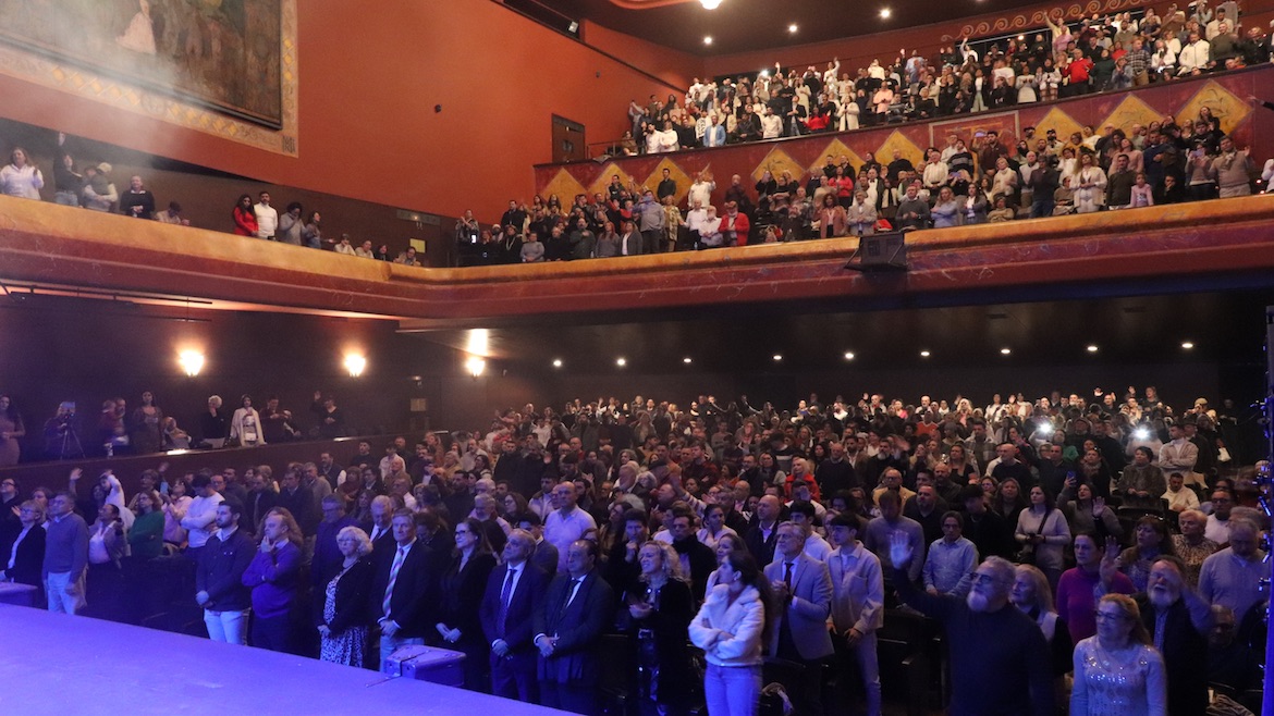 Around 1,200 people attended the Christmas gathering of the evangelical churches in Jerez, Spain. ,