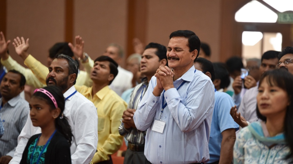 Christians during an event in India. / Photo: <a target="_blank" href="https://www.facebook.com/EFoIndia">EFI Facebook</a>.,