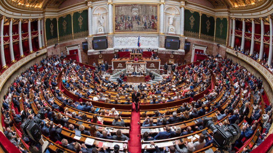 The National Assembly, France's lower parliamentary house. / Photo: <a target="_blank" href="https://www.assemblee-nationale.fr">Assemblée Nationale</a>.,