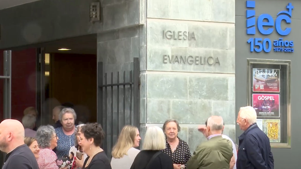 El Camino evangelical church in A Coruña, is celebrating its 150th anniversary this year. Photo: <a target="_blank" href="https://buenasnoticiastv.org/">Buenas Noticias TV screenshot </a>.,