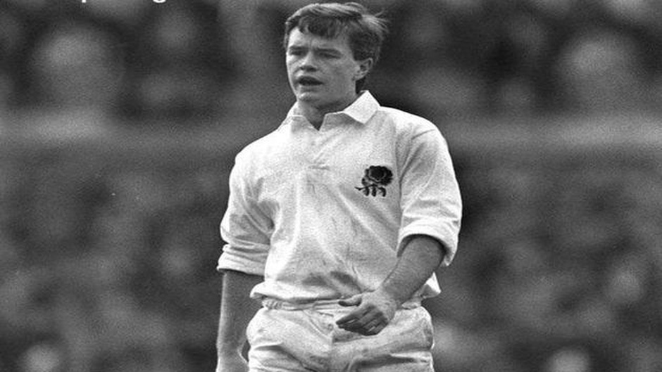 Rugy player, Kevin Simms. / Sporting heroes. George Herringshaw