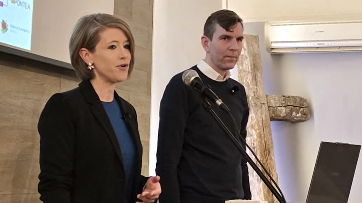 Laura Thien, CEO of GRACE, during a training session alongside Mesa Salmo 15 in Madrid, 22 January 2026. / Photo: Joel Forster.,