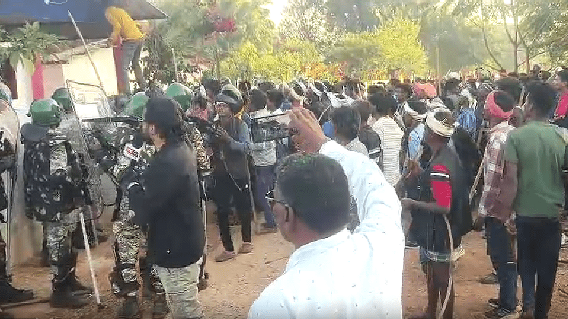 Hindu extremist attack on church in Kanker District, Chhattisgarh state, India in December 2025. /Photo via  <a target="_blank" href="https://morningstarnews.org/">Morning Star News</a>,