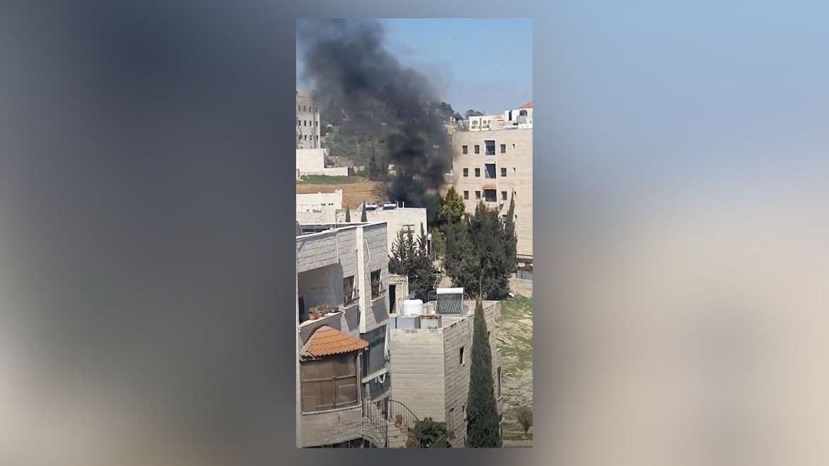 A missile struck the Marj el-Hamam area of Amman, near Pastor Homero's house and church. / Photo courtesy H. Aziz.,
