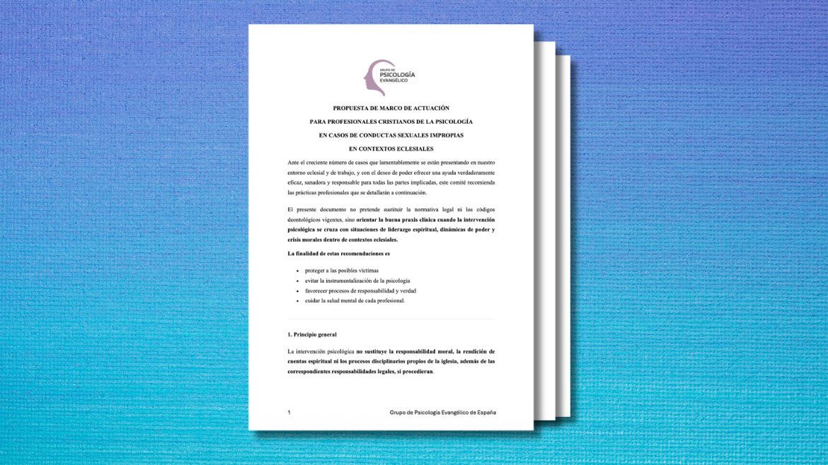 The document published by the Evangelical Psychology Group, in Spain. ,