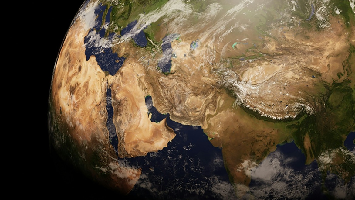 A view from space of the Middle East. / Photo: <a target="_blank" href="https://unsplash.com/@aartsyfaartsy">Kartik</a>, Unsplash, CC0.,
