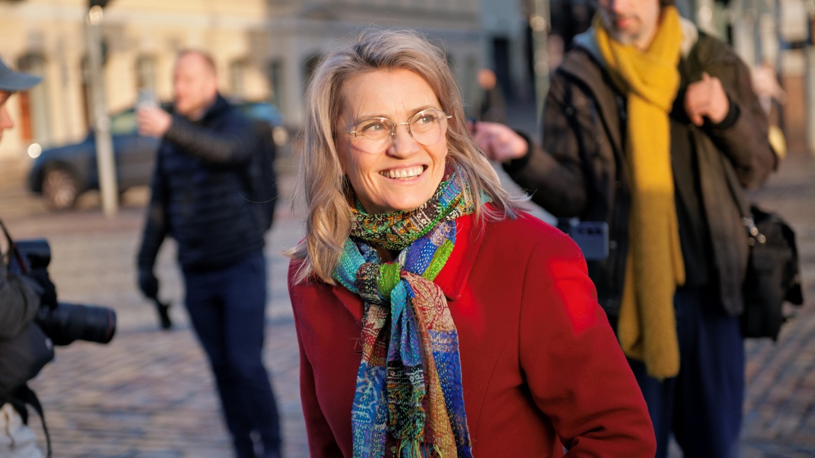 Finnish parliamentarian Päivi Räsänen, during the legal process. / Photo: <a target="_blank" href="https://adfinternational.org/">ADF International</a>.,