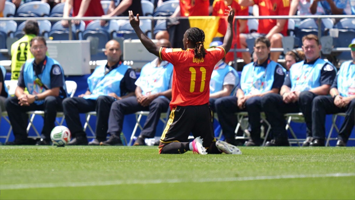 Jeremy Doku during the World Cup match against Egypt. / <a target="_blank" href="https://www.facebook.com/JeremyDokuu">Facebook Jeremy Doku</a>.,