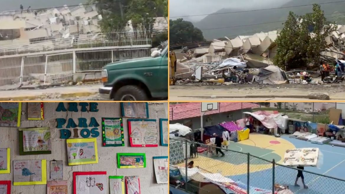 Damage caused by the earthquakes in La Guaira, Venezuela. / Photo: <a target="_blank" href="https://www.youtube.com/watch?v=j_j2Kt4nVLs">Alianza Solidaria video</a>.,