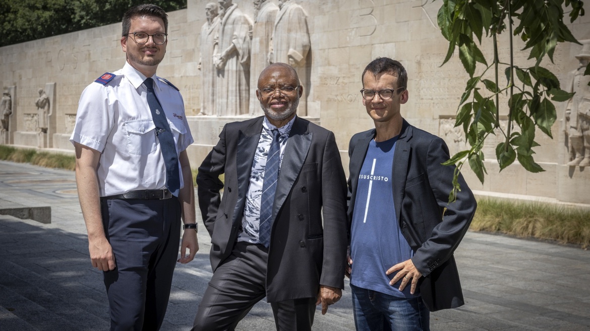 Markus Hofer, Joseph Kabongo and Michael Mutzner . / <a target="_blank" href="https://each.ch/">Magalie Girardin via SEA</a>,