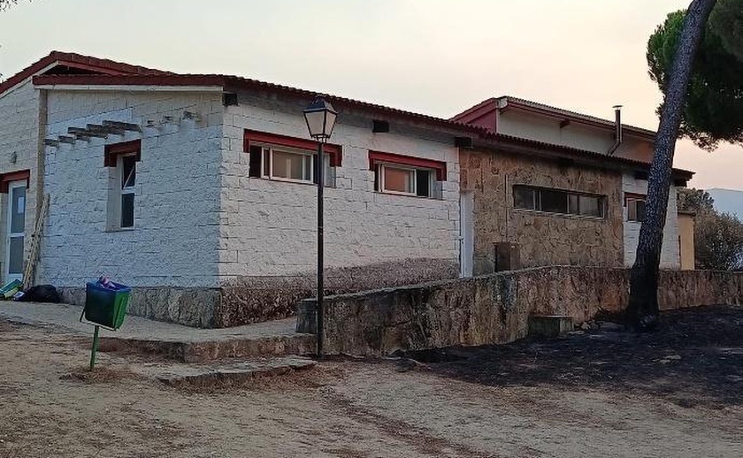 A Christian camp centre survives the great fire in Madrid
