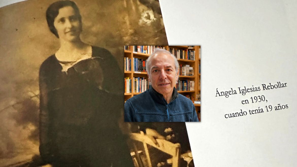 Detail from the photo of Angela Iglesias in the book The Protestant: Blue Eyes, Red Heart, by Paco Niebla.,