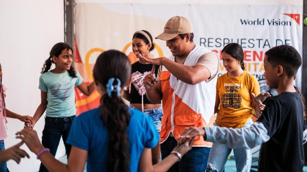 ‘Child-friendly spaces’ are a World Vision project that aims to provide psychosocial support to children who have been affected by the earthquakes in Venezuela. / World Vision.,