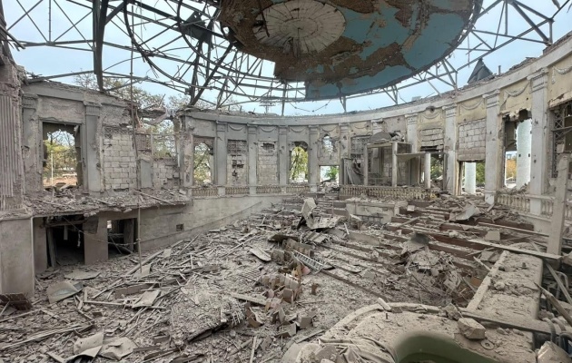 On a Sunday morning, Russia destroys Pentecostal worship place in Kramatorsk